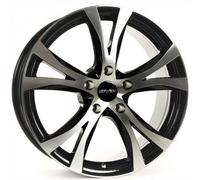 Carmani CA90817 K30BP Bolt Circle 5.00 x 120.00 offset 30 Hub centraggio 72.60 design 9 competizione, Black Polish