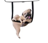 Carmas Specchio Per Auto Dog - Ornamento Bulldog Oscillante | Carino Decorazione Da Appendere Per Automobili, Ciondolo Animali Divertenti, Accessorio Per Specchio Retrovisore, Decorazione Interni B