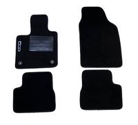 Carmats compatibili con tappetini per 500 electric elettrica 2020 in moquette con fermi di fissaggio battitacco in gomma