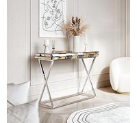 CARME Tavolo consolle Knightsbridge, Oro Rosa, 110 x 40 x 78 cm