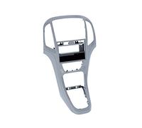 Carmedio - Mascherina per autoradio 1-DIN con vano portaoggetti, per Opel Astra J, colore: Argento platino