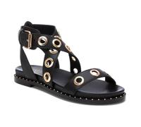 Carmela 162389, Sandalo Piatto Donna, Nero, 37 EU