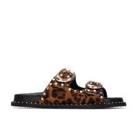 Carmela - Sandalo da donna - Calzature comode e versatili - Moda casual, Leopardato, 39 EU