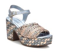 Carmela - Sandalo da donna con pelle e chiusura con fibbia fissaggio 16222701 per: donna, Jeans 98, 37 EU