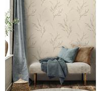 Carmella Floreale Parati Botanico 7156 Blu Metallico Vinile Goffrato Belgravia