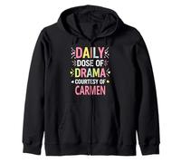 Carmen Personalized Name Funny Cute Custom Carmen Name Felpa con Cappuccio