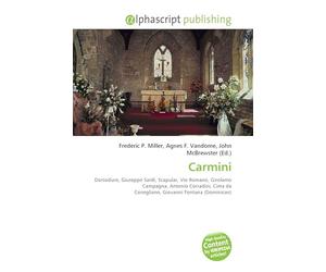 Carmini: Dorsoduro, Giuseppe Sardi, Scapular, Vio Romano, Girolamo Campagna, Antonio Corradini, Cima da Conegliano, Giovanni Fontana (Dominican)