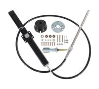 CARMOCAR Kit di montaggio posteriore per sistema di sterzo rack SS14108 da 2,4 m, ricambio per Teleflex e Safe-T, include timone rack, cavo sterzo da 2,3 m, kit lunetta a 90 gradi, per Sterndrive, I/O