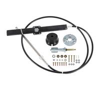CARMOCAR Kit SS14110 per sistema di sterzo per montaggio posteriore da 3 m per Teleflex Rack & Safe-T include timone, cavo di sterzo da 3 m, kit lunetta a 90 gradi, per Sterndrive, I/O, fuoribordo e