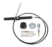 CARMOCAR Kit sterzo fuoribordo per portapacchi posteriore SS14112 da 3,5 m, ricambio per Teleflex e Safe-T, include timone rack, cavo sterzo da 12 piedi, kit lunetta a 90 gradi, per Sterndrive, I/O