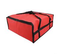 CARMOTTER Borsa protettiva per la consegna della pizza con imbottitura in schiuma spessa, per mantenere la temperatura durante il trasporto di più scatole, Come da immagine, Red50*50 * 15CM