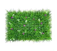 CARMOTTER Muro di piante finte, 40 x 60 cm, artificiale, sfondo da parete con verde, siepe finta per decorazione, recinzione privacy per interni (#2)
