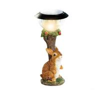 CARMOTTER Statua da giardino a forma di cane, lampada solare a forma di animale che si arrampica, statua da giardino con simpatico motivo di cane, decorazione lampada