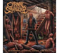 Carnal Savagery Graveworms, Cadavers, Coffins and Bones (Vinyl LP)
