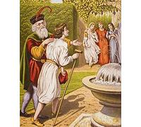 Carnal Security presenta la moglie e le figlie alla tenera coscienza dal libro The Pellegrini Progress di John Bunyan dalla fine del XIX secolo