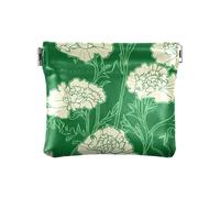 Carnation Lace Grass Green Portamonete da donna in pelle impermeabile accessori da viaggio per ragazze donne signore