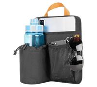 Carne Cup Holder, Beach Cup Holder with Handle, Lightweight and Portable Design, Multifunctional Organizer for Bottles, Phones, Keys, Cards, Sunglasses 108.85 inch Black