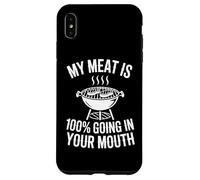 Carne Divertente Cottura Sarcastica Bbq Grill Chef Food Blogger Custodia per iPhone XS Max