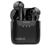 CARNEO S8 Nero Bluetooth Wireless in-Ear Auricolare Vivavoce Chiamate Power Bank Ricaricabile 500mAh per Ricarica Cuffie Pulsanti con Controllo Diretto Auricolare