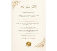 Carnet à ma fille - Cadeau rempli d’amour | Journal intime à écrire | Carnet de notes ligné | Idée cadeau fille, adolescente ou adulte: Un carnet doux ... ses rêves et tout ce que le cœur veut dire.