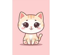 Carnet Chat Kawaii Trop Mignon Notebook pastel avec chat adorable - Carnet de notes blanc pour écrire, dessiner et s’organiser