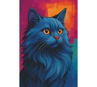 Carnet Chat Persan Bleu : Journal Dessiné, Carnet de Notes, Cahier d’Écriture: Un cadeau parfait pour les enfants, les amoureux des chats, les ... les familles, les amis et les êtres chers.