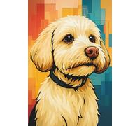Carnet Cockapoo Blond : Journal Dessiné, Cahier, Bloc de Notes Ligné: Un cadeau parfait pour les enfants, les amoureux des animaux, les fans de ... passionnés de Cockapoos blonds et duveteux.