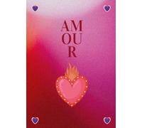 Carnet couverture amour coeur - cahier ligné A5 14,8 x 21 cm - 100 pages: Un carnet au design élégant pour écrire, rêver, s’organiser par Nuit de Saphir