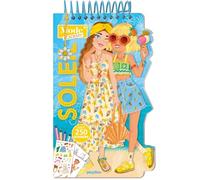 Carnet créatif Mode Academy Soleil (avec un bracelet): Avec 250 stickers