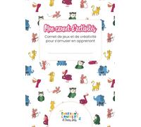 Carnet d'activités pour enfant | 4-8 ans | 20 activités | Coloriage, mots fléchés, mélés, jeux 5 différences, quiz, jeu du lynx.