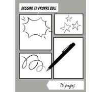 Carnet de Bande Dessinée à Créer - Cahier de BD vierge avec cases variées | 75 pages grand format 8,5x11 | Livre de dessin créatif pour enfants, ados et adultes
