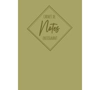 Carnet de Bord de l’Enseignant Vert Matcha: Suivi des notes et des compétences pour 35 élèves | Format A5 | Carnet de cotes du professeur | 70 pages de relevé de notes | Registre du prof