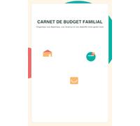 Carnet de Budget Familial: Suivi mensuel simple et familial | Tableaux pour revenus et dépenses | Objectifs & bilan annuel inclus | 120 Pages | 6"×9"