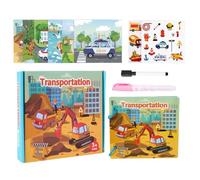 Carnet De Dessin À L’aquarelle - Livre De Peinture Magique Réutilisable À L’eau, Jouet Créatif Non Toxique Pour Enfant | Cahier Artistique Éducatif | Activité Coloriage Amusante Pour Maison Et Classe