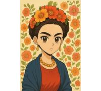 Carnet de dessin stylisé Manga “Frida Kahlo” - Cahier pour artistes et esprits libres: Carnet de croquis au papier crème - Format large 12.55" x 9.25" ... pour rêver, écrire, se tromper, recommencer