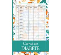 Carnet de Diabète: Suivi Complet sur 2 Ans, Glycémie, Injections d’Insuline et Espace de Notes par Jour