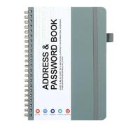 Carnet de mots de passe - Organisateur portable pour conserver vos mots de passe en toute sécurité | Petit carnet avec onglets alphabettiques | Idéal pour femmes et hommes, pour maison ou bureau