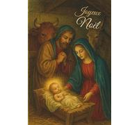Carnet de Noël - Nativité: Carnet à pages lignées pour notes, journaling, prières et méditations pour l'Avent