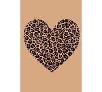 carnet de note coeur léopard