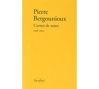 Carnet de notes: 2016-2020