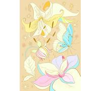 Carnet de Notes à pages pointillées | Dotted pages Notebook | Bullet Journal | Diary - Fleurs Couleur Crème, Cream Flowers