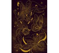 Carnet de Notes à pages pointillées | Dotted pages Notebook | Bullet Journal | Diary - Fleurs Dorées, Golden Flowers