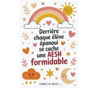 Carnet de notes AESH: A5 , 100 pages , idee cadeau personnalisé fin d'année , remerciement