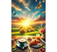 Carnet de notes - Affirmations du matin pour une journée positive: Format : 6 x 9 pouces (15,24 x 22,86 cm), 100 pages, lignes fines pour noter vos pensées matinales.
