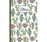 Carnet de notes: Bloc de feuille format A5 - 120 pages - Cahier ligné avec marge - Cactus