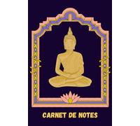 Carnet de notes: Cahier de notes de 100 pages représentant le motif de Bouddha pour écrire vos idées créatives