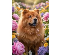 Carnet de notes Chow Chow - Mignon à Lignes: Pour les Fans de chiens Journal 6x9 - 100 pages pour écrire, noter et s'organiser
