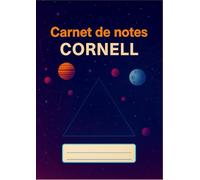 Carnet de notes Cornell: Cahier de prise de notes | Méthode Cornell | 300 pages Lignées | Format 21x29.7 cm (A4) | Editions Gal Fontaine | Collection Pluton