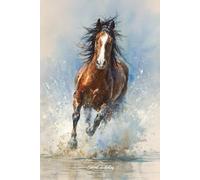 Carnet de notes: Couverture Cheval - Cahier de notes Ligné - 120 pages - 15,24 x 22,86 cm - 6x 9 pouces