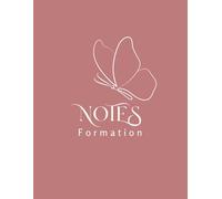 Carnet de Notes de Formation Professionnelle | Cahier grand format 8,5 x 11 pouces - 200 pages lignées pour prise de notes en cours, séminaires, DEP, ... claire et efficace pour formation